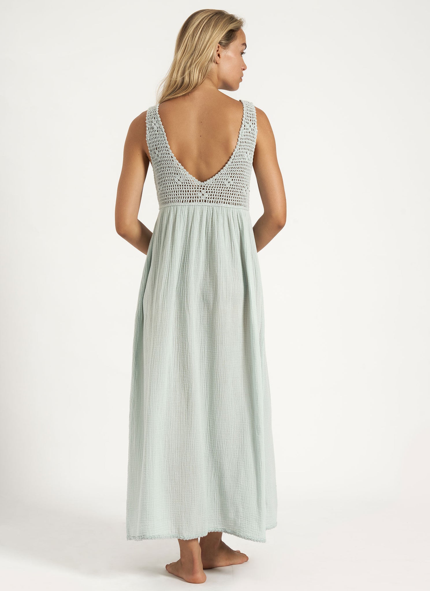 SHANTI DRESS POWDER BLUE